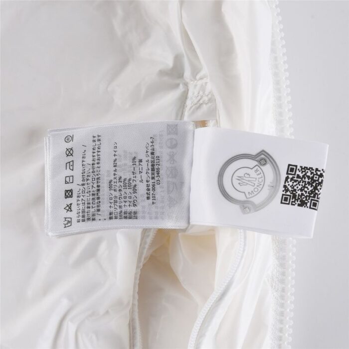 Jacket Puffer Moncler White Hooded MCL014 - Image 7