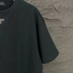 T-shirt Prada Logo Patch Black/White PD054 - Image 8