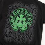 Sweatshirt Chrome Hearts Neon Green Crosses Black CH009 - Image 7