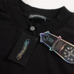 Sweatshirt Chrome Hearts Neon Green Crosses Black CH009 - Image 9