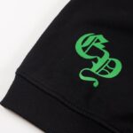 Sweatshirt Chrome Hearts Neon Green Crosses Black CH009 - Image 5