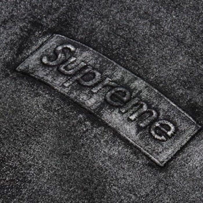 Hoodie Supreme Washed Black SP066 - Image 4
