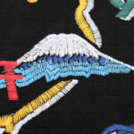T-shirt BAPE Japan Map Embroidery Black BP010 - Image 8
