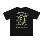 T-shirt BAPE Japan Map Embroidery Black BP010 - Image 2