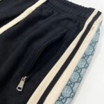 Shorts Gucci GG Stripe Trim Black GC093 - Image 7