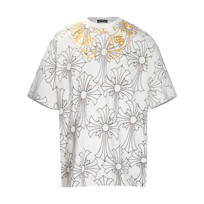 T-shirt Chrome Hearts Cross Pattern White CH001 - Image 4
