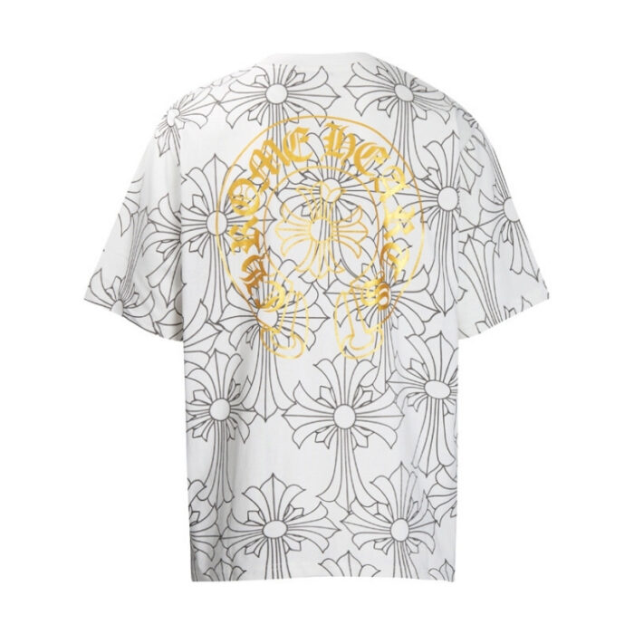 T-shirt Chrome Hearts Cross Pattern White CH001 - Image 5