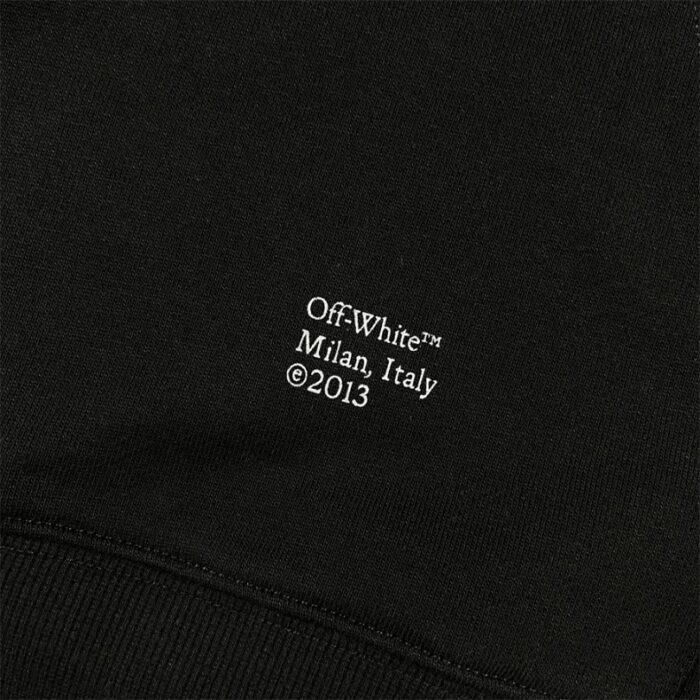 Hoodie Off-White Arrows Skull Black OFF011 - Image 9