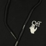 Hoodie Off-White Arrows Skull Black OFF011 - Image 4