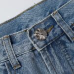 Shorts Chrome Hearts Black Cross Denim CH056 - Image 7