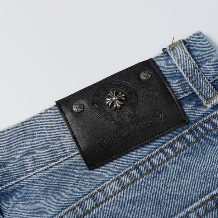 Shorts Chrome Hearts Black Cross Denim CH056 - Image 13