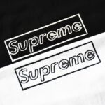 T-shirt Supreme Box Logo Outline White SP026 - Image 5