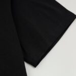 T-shirt Prada Black Triangle Graphic Logo PD040 - Image 6