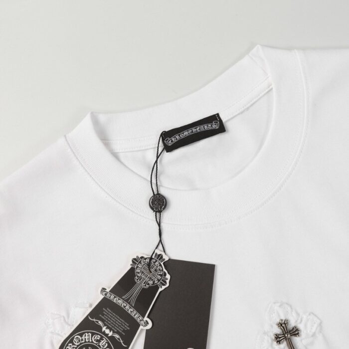 T-shirt Chrome Hearts White Cross Embroidery CH030 - Image 8