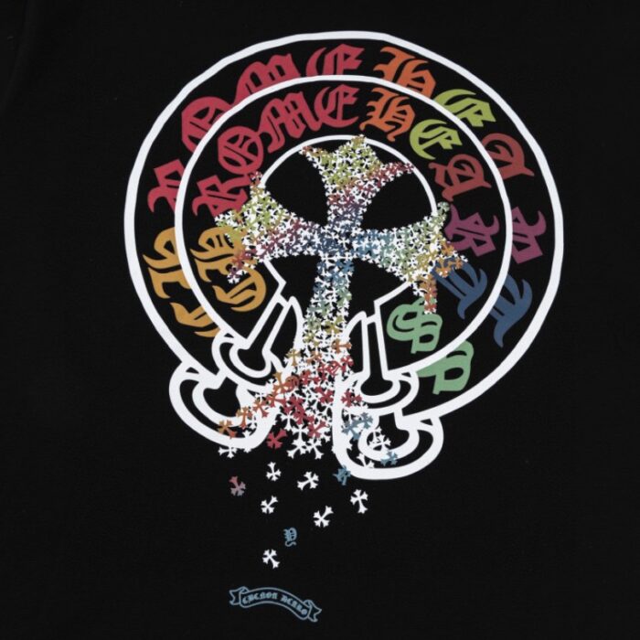 T-shirt Chrome Hearts Multicolor Cross Black CH057 - Image 5
