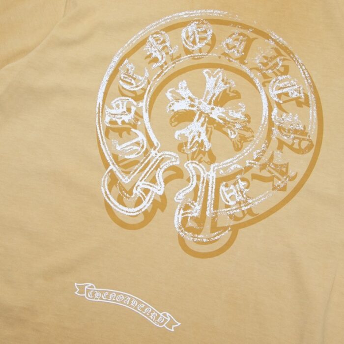 T-shirt Chrome Hearts Gold Horseshoe Logo CH034 - Image 8