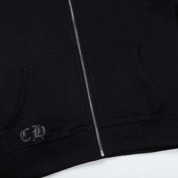 Hoodie Chrome Hearts Black Red Embroidered CH081 - Image 8