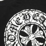 T-shirt Chrome Hearts Horseshoe Black Logo CH014 - Image 7