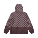 Jacket Gucci Monogram Hooded Brown GC098 - Image 2
