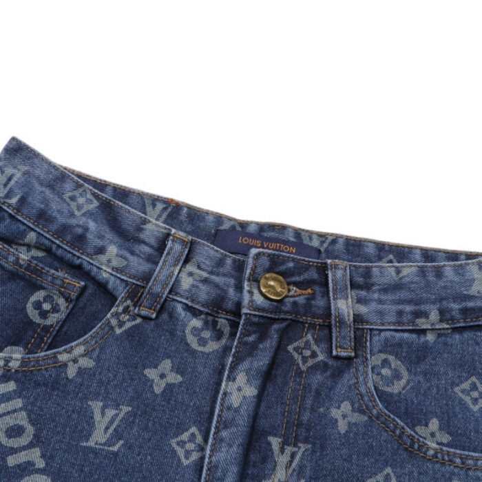 Pants Louis Vuitton x Supreme Monogram Denim LV045 - Image 5