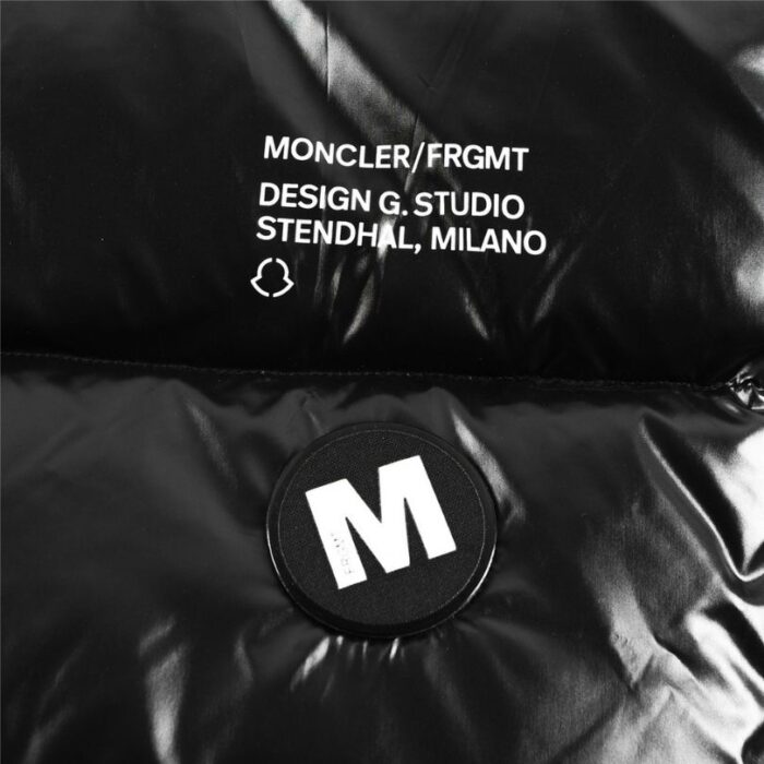 Jacket Puffer Moncler Black with Hood MCL010 - Image 4