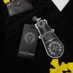 Jeans Chrome Hearts Yellow Crosses CH055 - Image 14