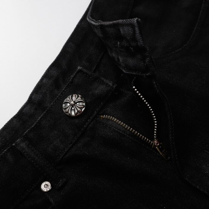 Jeans Chrome Hearts Yellow Crosses CH055 - Image 7