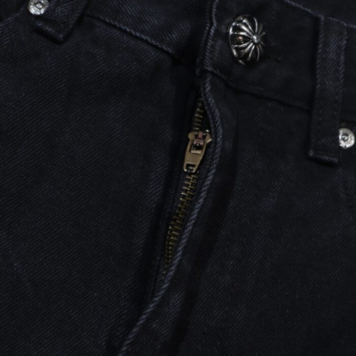 Jeans Chrome Hearts Black White Cross Patch CH025 - Image 4