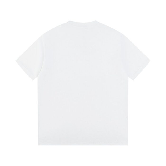 T-shirt Prada Logo Patch White PD016 - Image 2