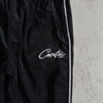 Tracksuit Corteiz Velour Black with White Logo CZ007 - Image 10