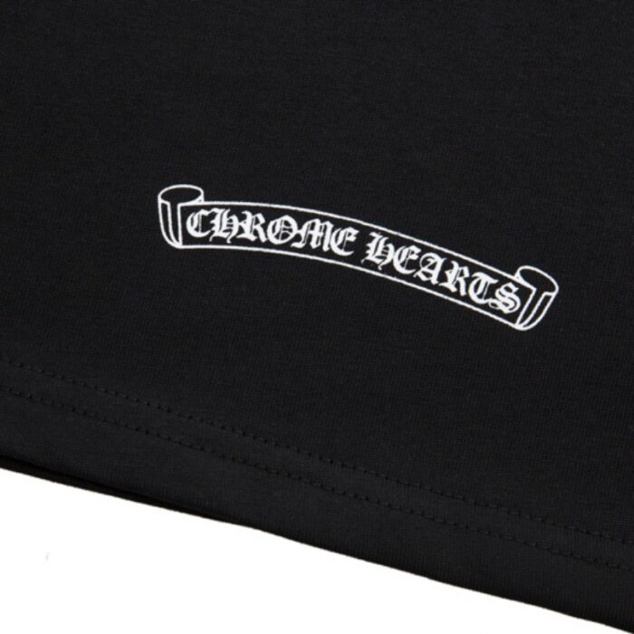 T-shirt Chrome Hearts Red Cross Crest Black CH004 - Image 7