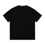 T-shirt Dior Black Monogram Logo DO063 - Image 2