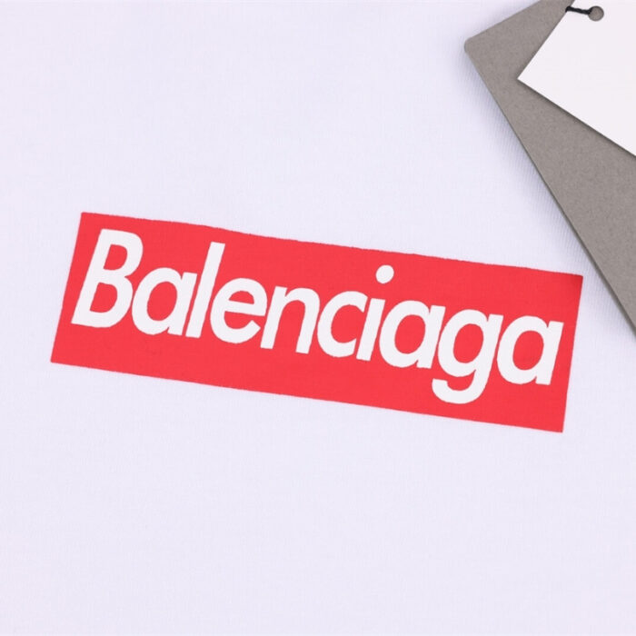 T-shirt Balenciaga Logo White Edition BL067 - Image 5