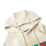 Hoodie Gucci Boutique Logo White GC077 - Image 5