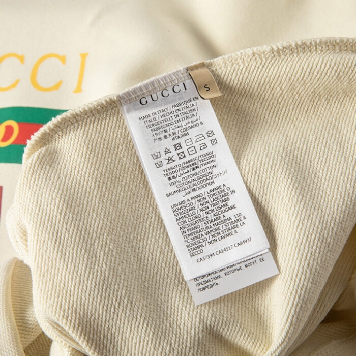 Hoodie Gucci Boutique Logo White GC077 - Image 8