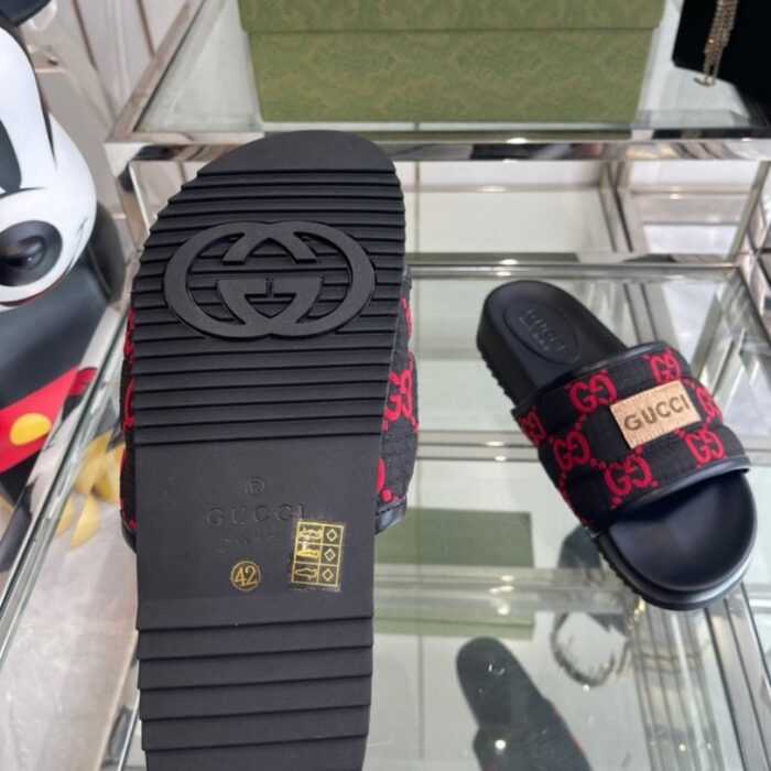 Slides Gucci GG Canvas with Logo Patch GC140 - Image 9