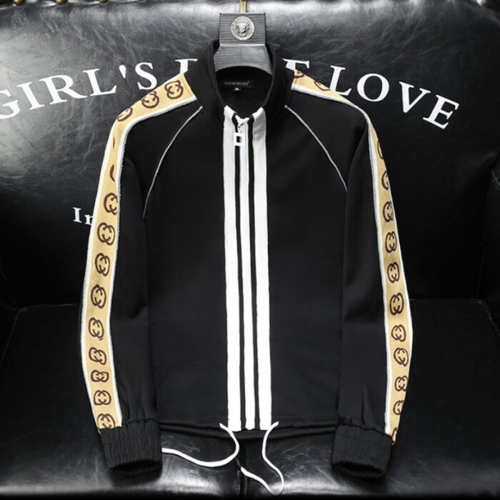 Jacket Gucci Monogram Stripe Track GC099 - Image 7