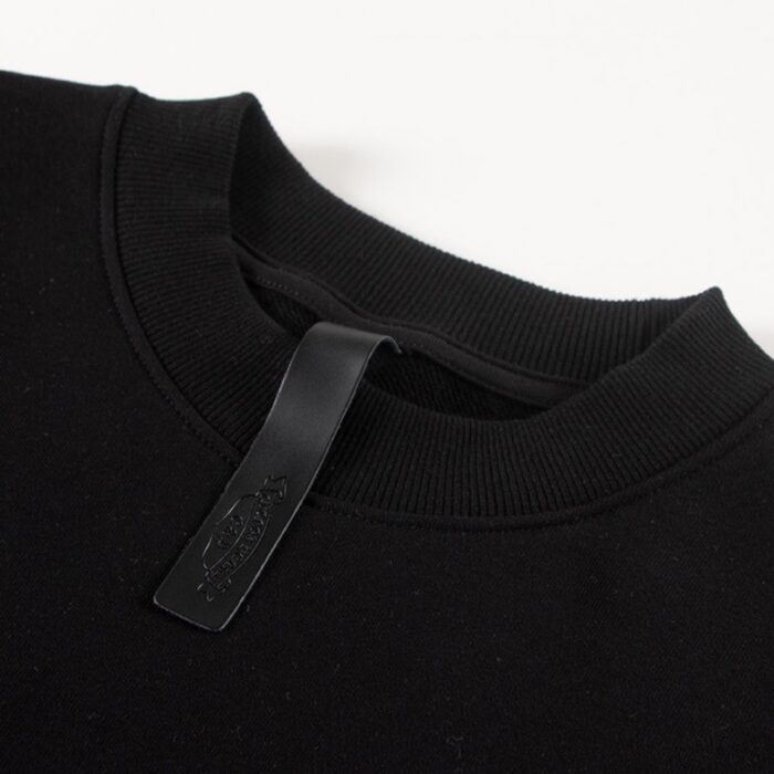Sweatshirt Chrome Hearts Pink Horseshoe Black CH006 - Image 9