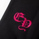 Sweatshirt Chrome Hearts Pink Horseshoe Black CH006 - Image 5