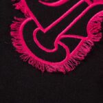 Sweatshirt Chrome Hearts Pink Horseshoe Black CH006 - Image 6