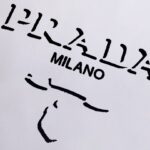 T-shirt Prada Milano Crest Logo White PD014 - Image 4