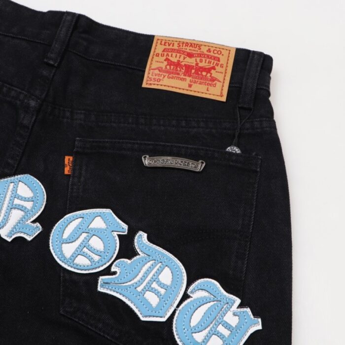 Jeans Chrome Hearts Chengdu Cross Patch CH024 - Image 7