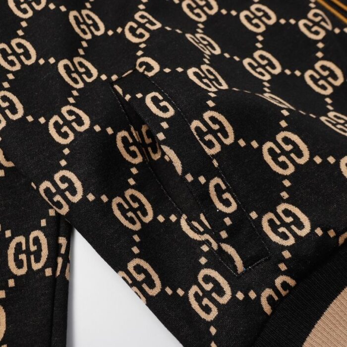 Set Tracksuit Gucci GG Monogram Black GC107 - Image 6