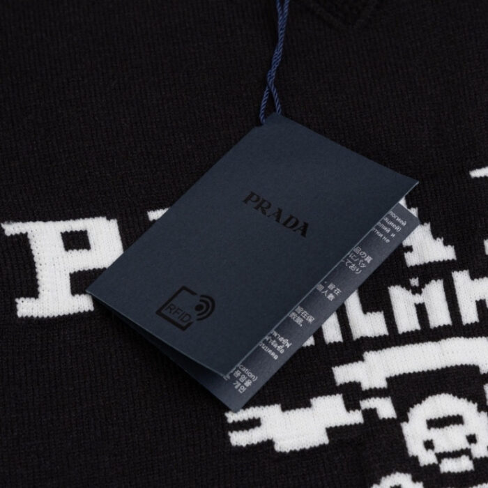 Sweater Prada Milano Black Men's PD044 - Image 9