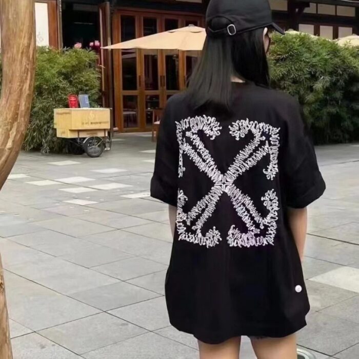 T-shirt Off-White Arrows Logo Black White OFF014 - Image 12