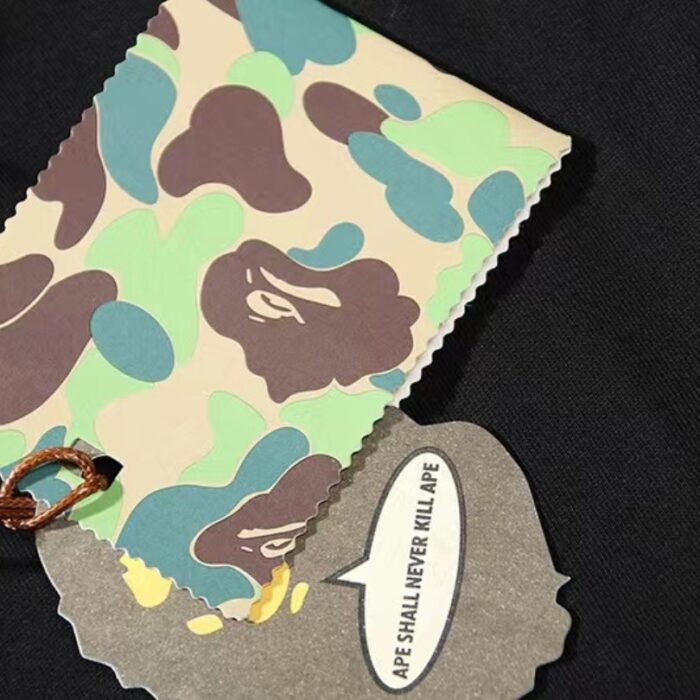 T-shirt BAPE Rainbow Ape Head Black BP049 - Image 4