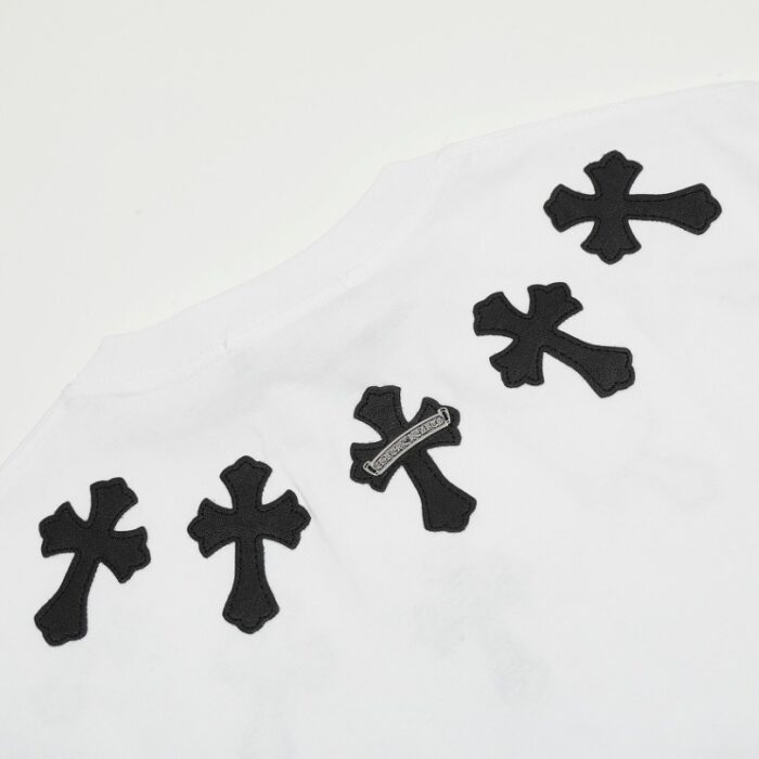 T-shirt Chrome Hearts Cross White CH011 - Image 4