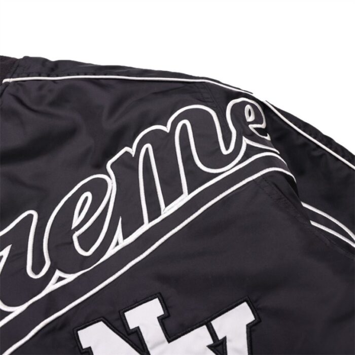 Jacket Supreme NY Varsity Bomber Black SP065 - Image 10