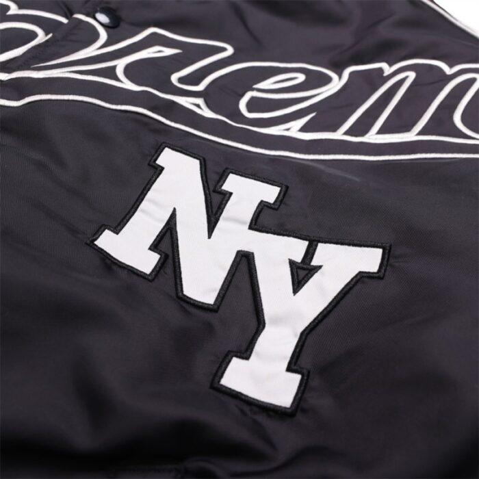 Jacket Supreme NY Varsity Bomber Black SP065 - Image 9