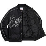Jacket Supreme NY Varsity Bomber Black SP065 - Image 12